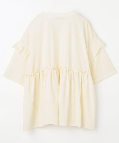 <UVカット＞多功能七分袖荷葉邊T恤