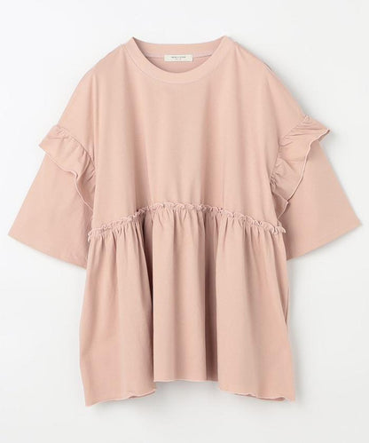 <UVカット＞多功能七分袖荷葉邊T恤