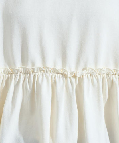 <UVカット＞多功能七分袖荷葉邊T恤