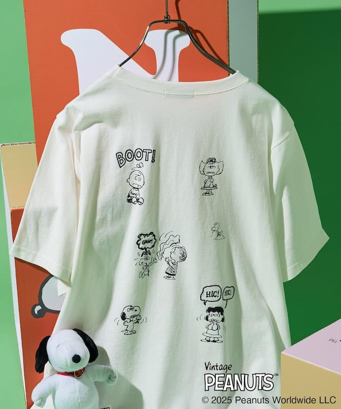 《PEANUTS》復古藝術印花T恤