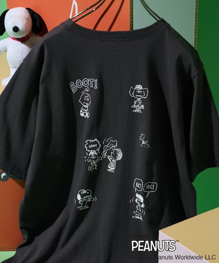《PEANUTS》復古藝術印花T恤