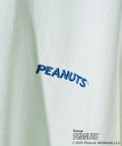 《PEANUTS》 朋友系列標誌刺繡印花T恤