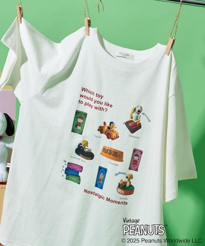 《PEANUTS》玩具照片印花T恤
