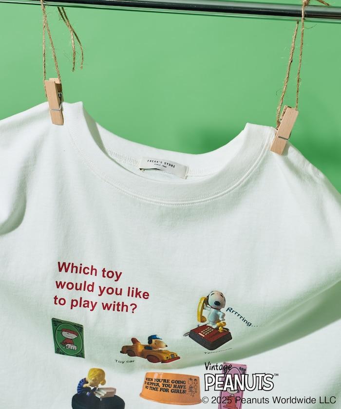 《PEANUTS》玩具照片印花T恤