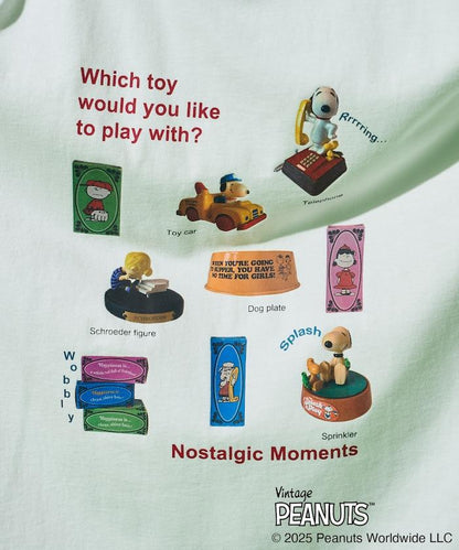 《PEANUTS》玩具照片印花T恤