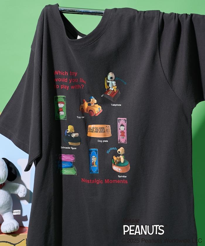 《PEANUTS》玩具照片印花T恤