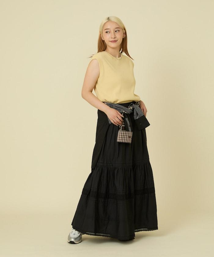 彩色羅紋無袖T恤