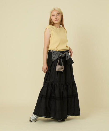 彩色羅紋無袖T恤