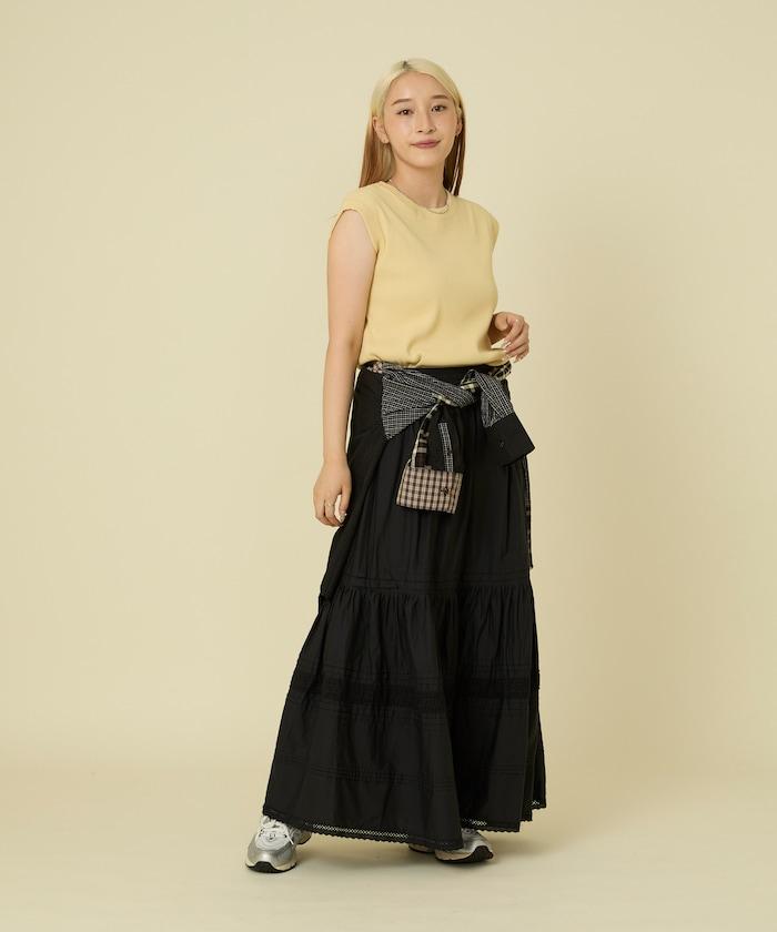 彩色羅紋無袖T恤