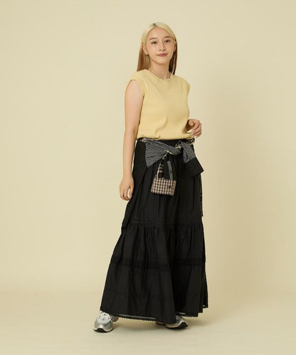 彩色羅紋無袖T恤