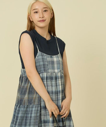 彩色羅紋無袖T恤