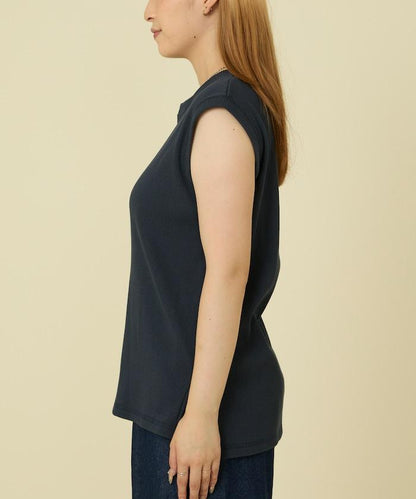 彩色羅紋無袖T恤