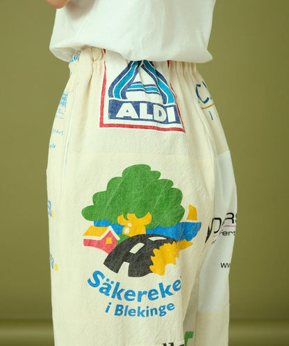 vintage歐式環保袋改造褲