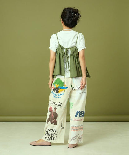 vintage歐式環保袋改造褲