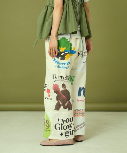 vintage歐式環保袋改造褲