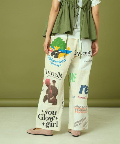 vintage歐式環保袋改造褲
