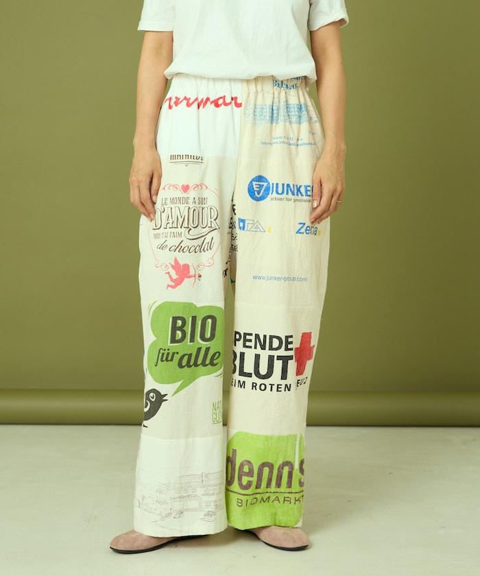 vintage歐式環保袋改造褲