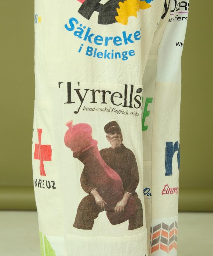 vintage歐式環保袋改造褲