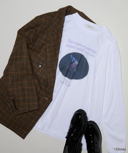 【DISNEY FANTASIA】 箔前印花長袖T恤