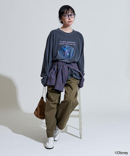 【DISNEY FANTASIA】 箔前印花長袖T恤