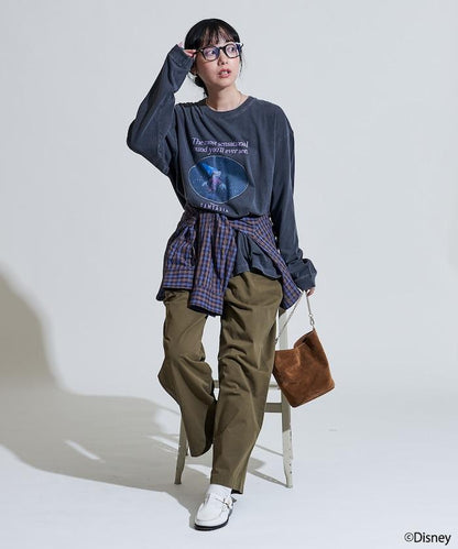 【DISNEY FANTASIA】 箔前印花長袖T恤