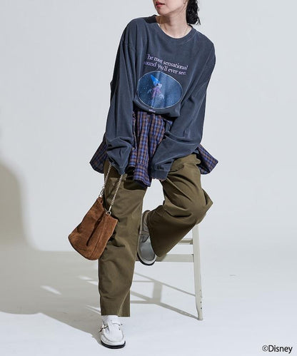 【DISNEY FANTASIA】 箔前印花長袖T恤