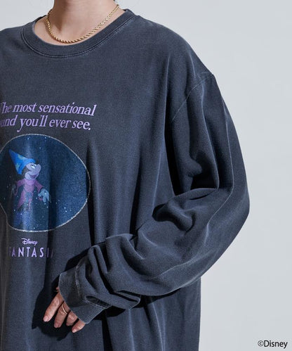 【DISNEY FANTASIA】 箔前印花長袖T恤