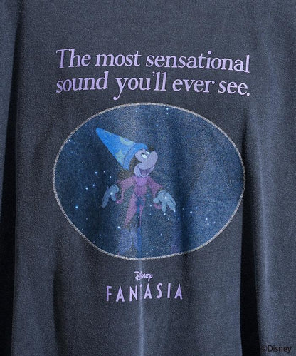 【DISNEY FANTASIA】 箔前印花長袖T恤