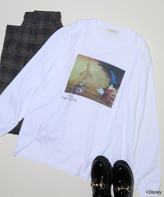 【DISNEY FANTASIA】盒裝彩色正面印花長袖T恤