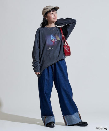 【DISNEY FANTASIA】盒裝彩色正面印花長袖T恤