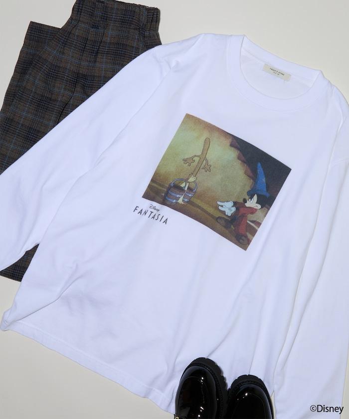 【DISNEY FANTASIA】盒裝彩色正面印花長袖T恤