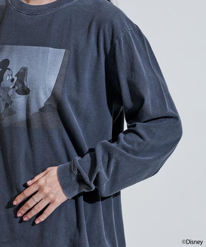 【DISNEY FANTASIA】盒裝黑白正面印花長袖T恤