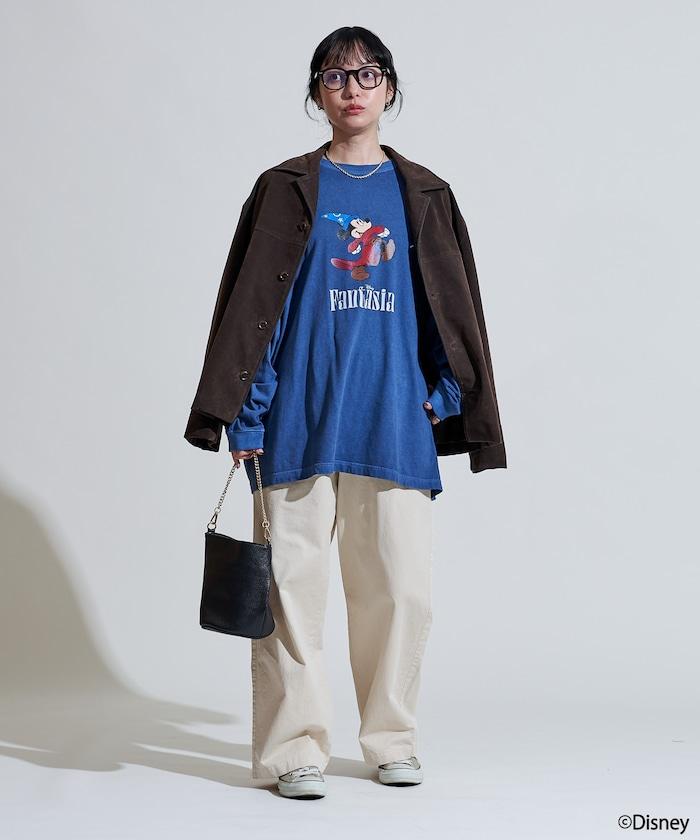 【DISNEY FANTASIA】大幅前印花長袖T恤