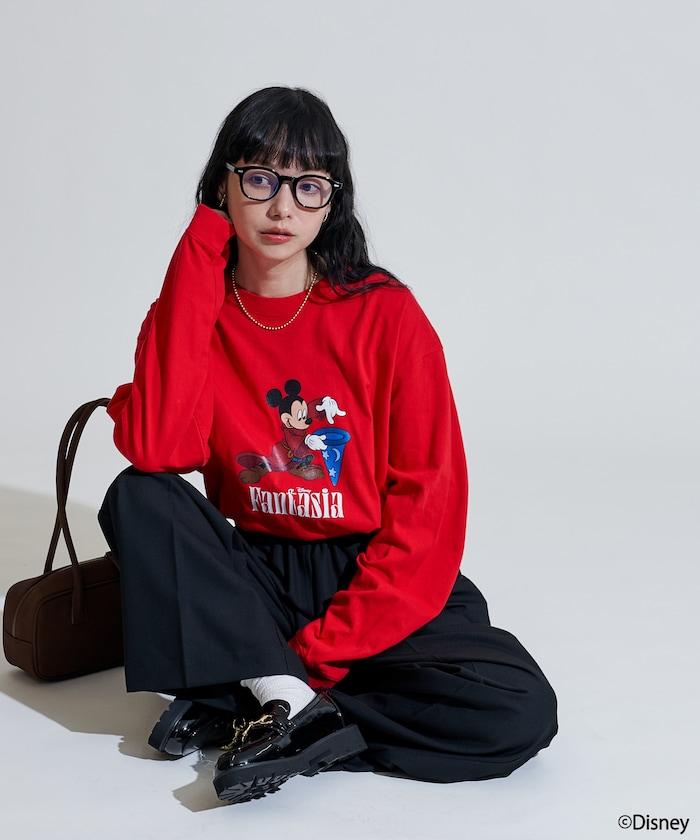 【DISNEY FANTASIA】大幅前印花長袖T恤