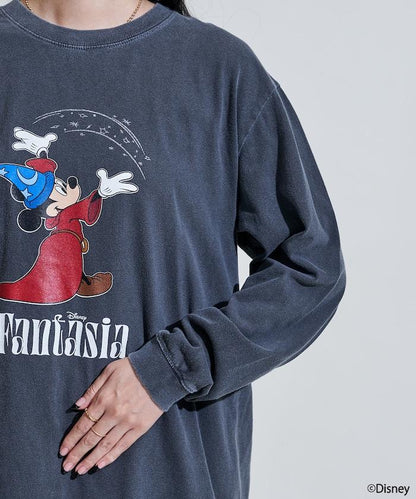 【DISNEY FANTASIA】大幅前印花長袖T恤