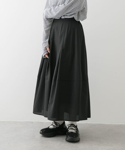 褶皺蓬鬆繭型半身裙