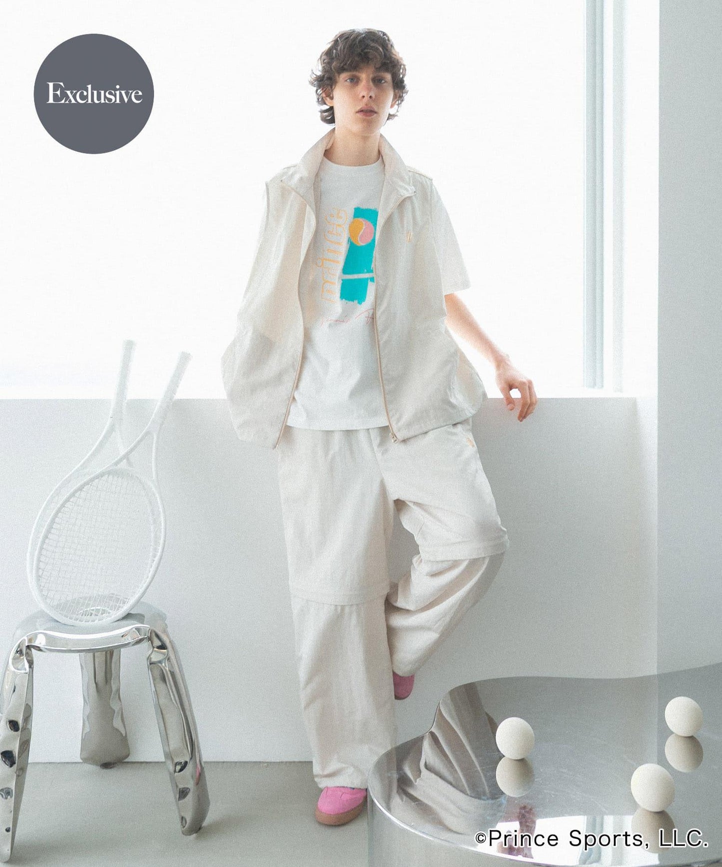 「聯名」prince 2WAY運動長褲