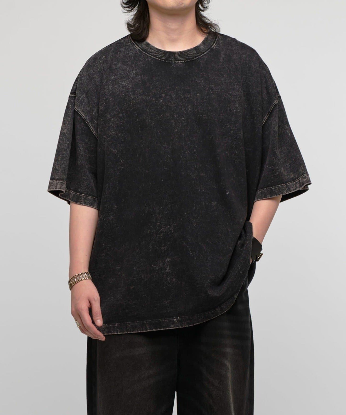 Lui's 粉感漂染寬鬆 BIG T恤