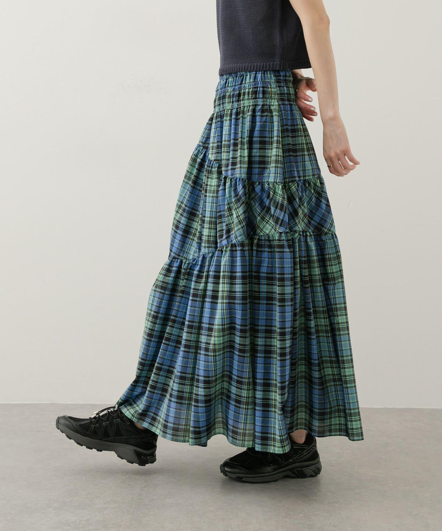 格紋蓬鬆半身裙