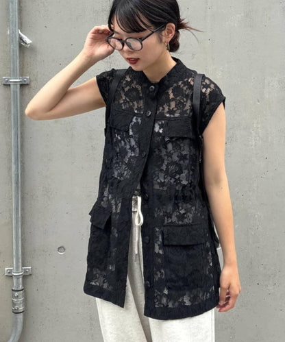 CIAOPANIC TYPY 蕾絲軍風背心