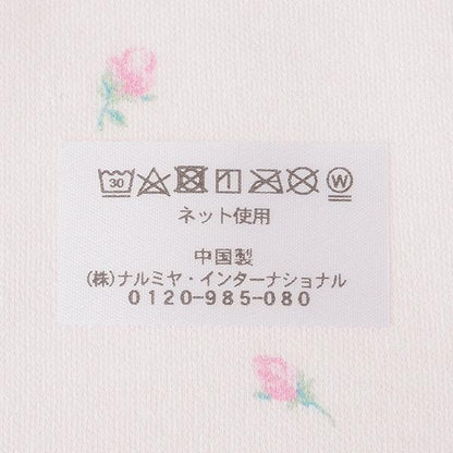 【BOX付】附原裝禮盒蝴蝶結玫瑰花圖案圍兜與襪子套裝
