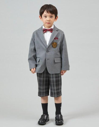 KPBOY格紋彈力中褲(110～130)