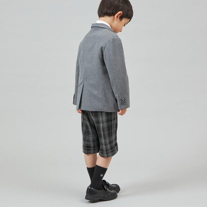 KPBOY格紋彈力中褲(110～130)