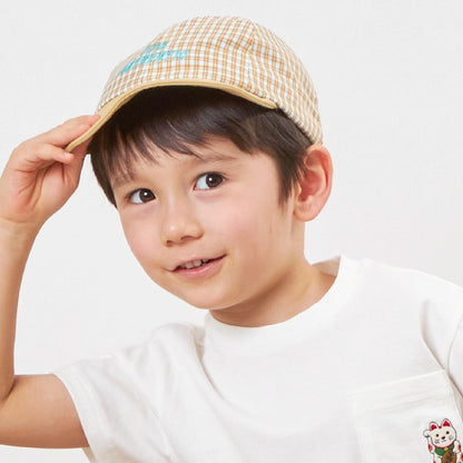 格紋標誌棒球帽