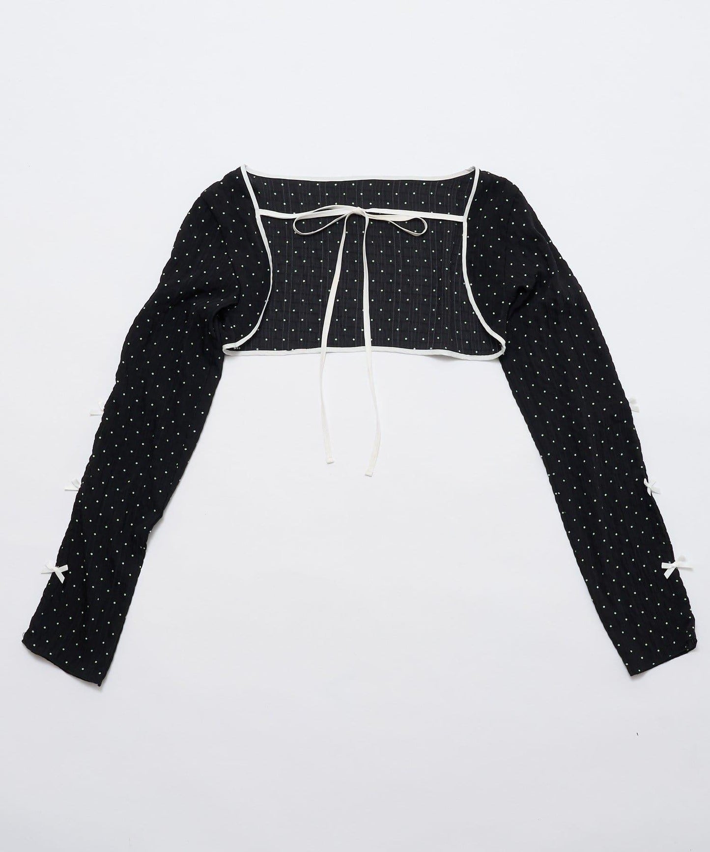 mline 短款蝴蝶結設計襯衫