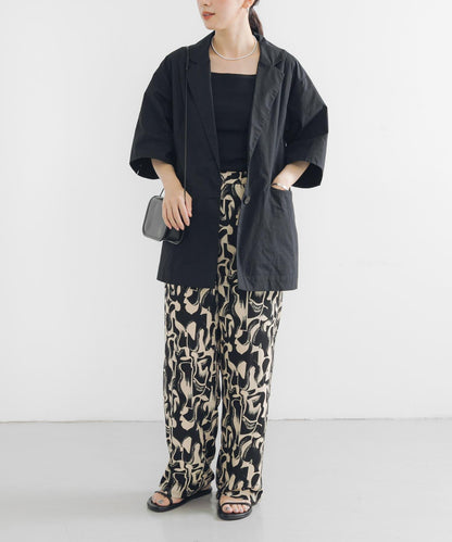 棉質五分袖夾克