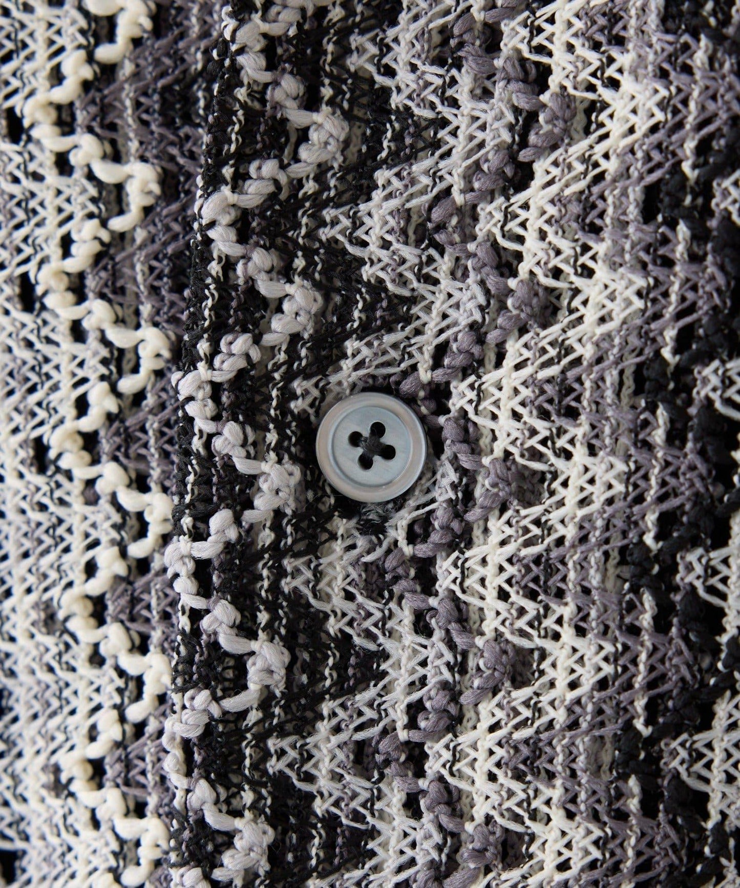 蕾絲透視條紋寬鬆襯衫