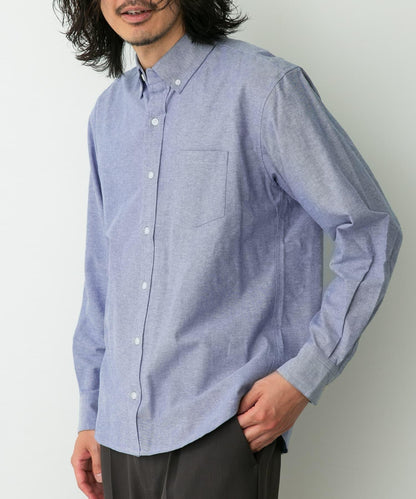 抗菌牛津紡扣領長袖襯衫