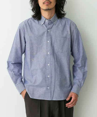 抗菌牛津紡扣領長袖襯衫