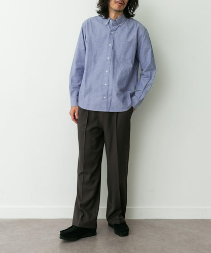 抗菌牛津紡扣領長袖襯衫